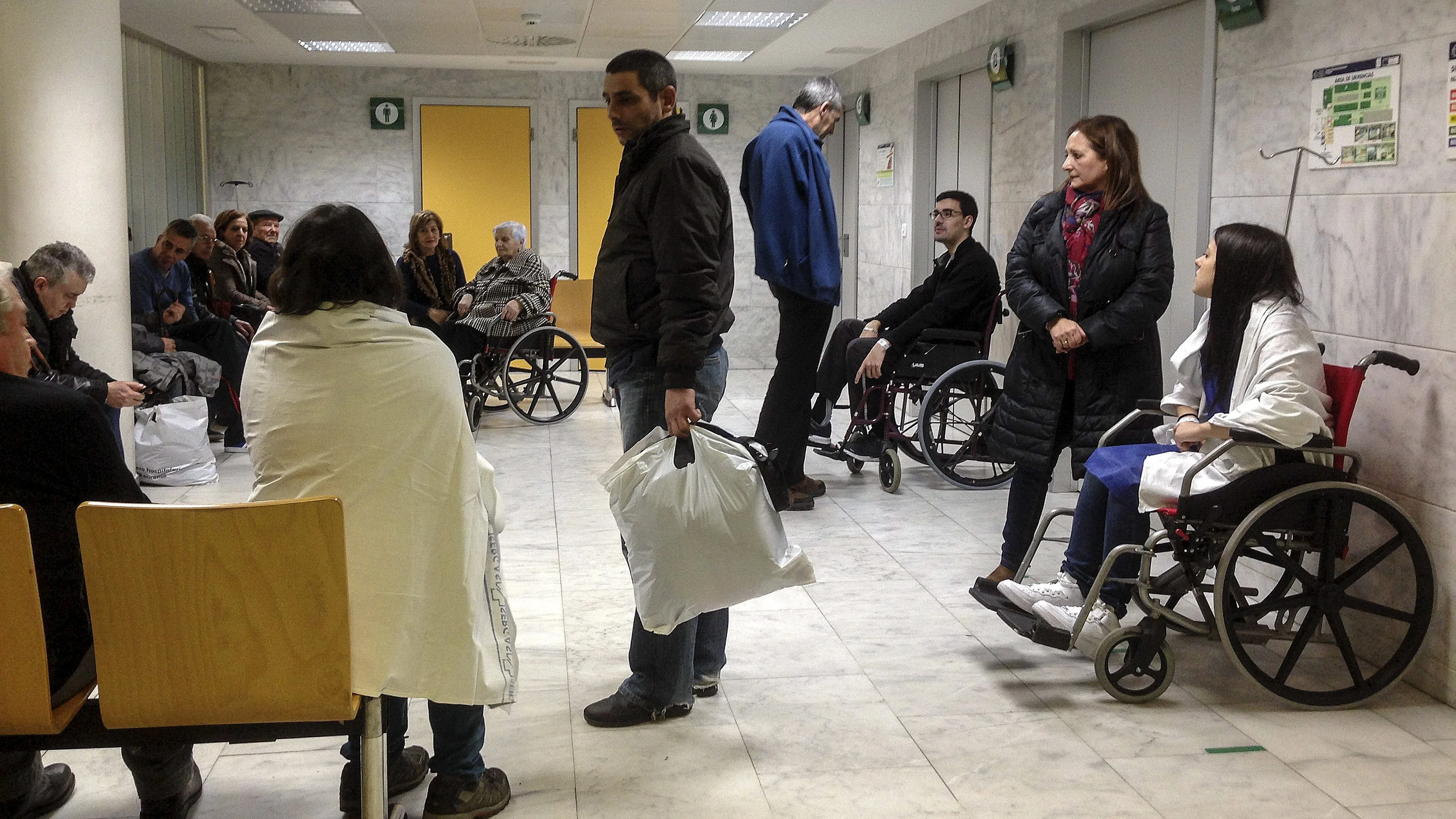 Sala de espera de un hospital