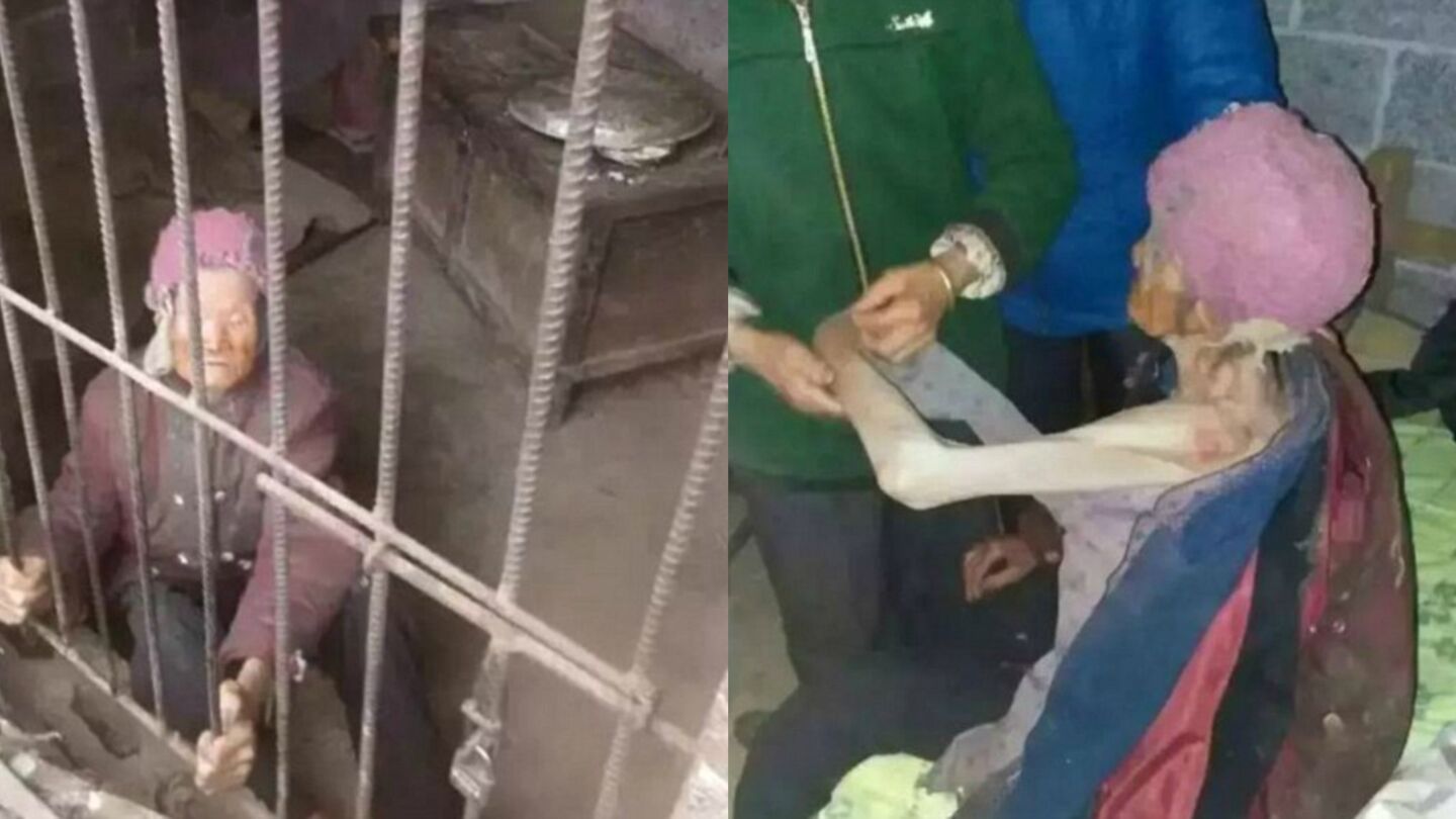 La anciana encerrada en la celda