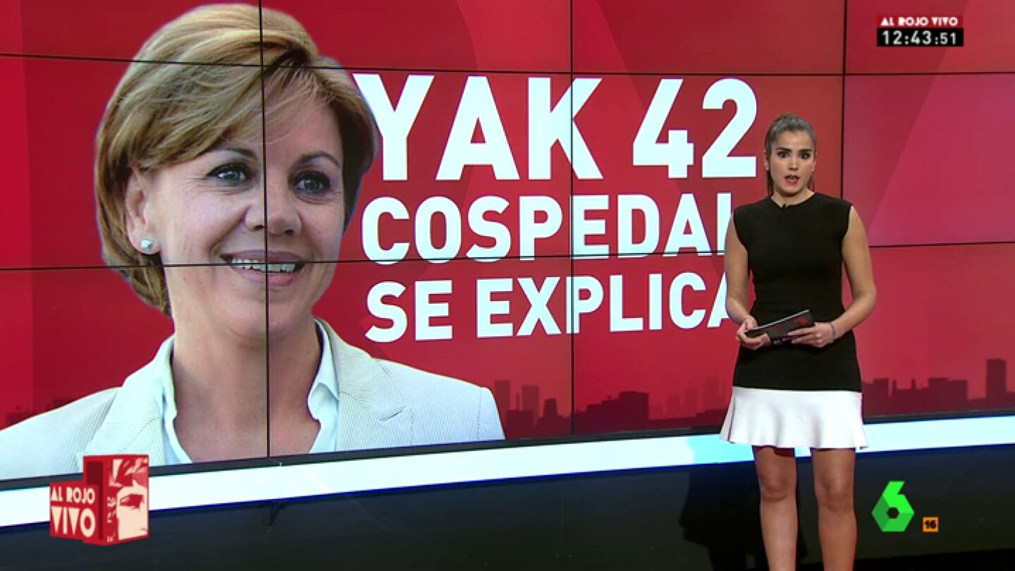 Frame 12.521565 de: Cospedal, sobre el Yak-42: "Me parece deleznable hacer pol&iacute;tica con la tragedia humana. Yo no lo voy a hacer"