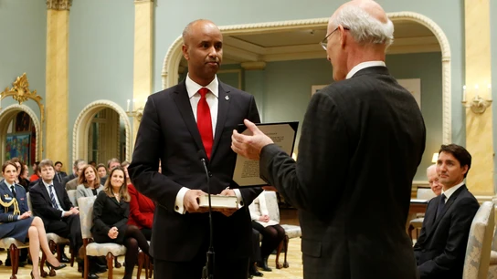 Ahmed Hussen durante su nombramiento Ahmed Hussen durante su nombramiento