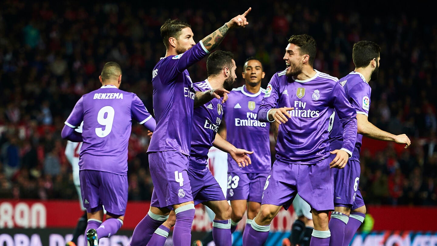 Ramos celebra un gol en el S&aacute;nchez Pizju&aacute;n