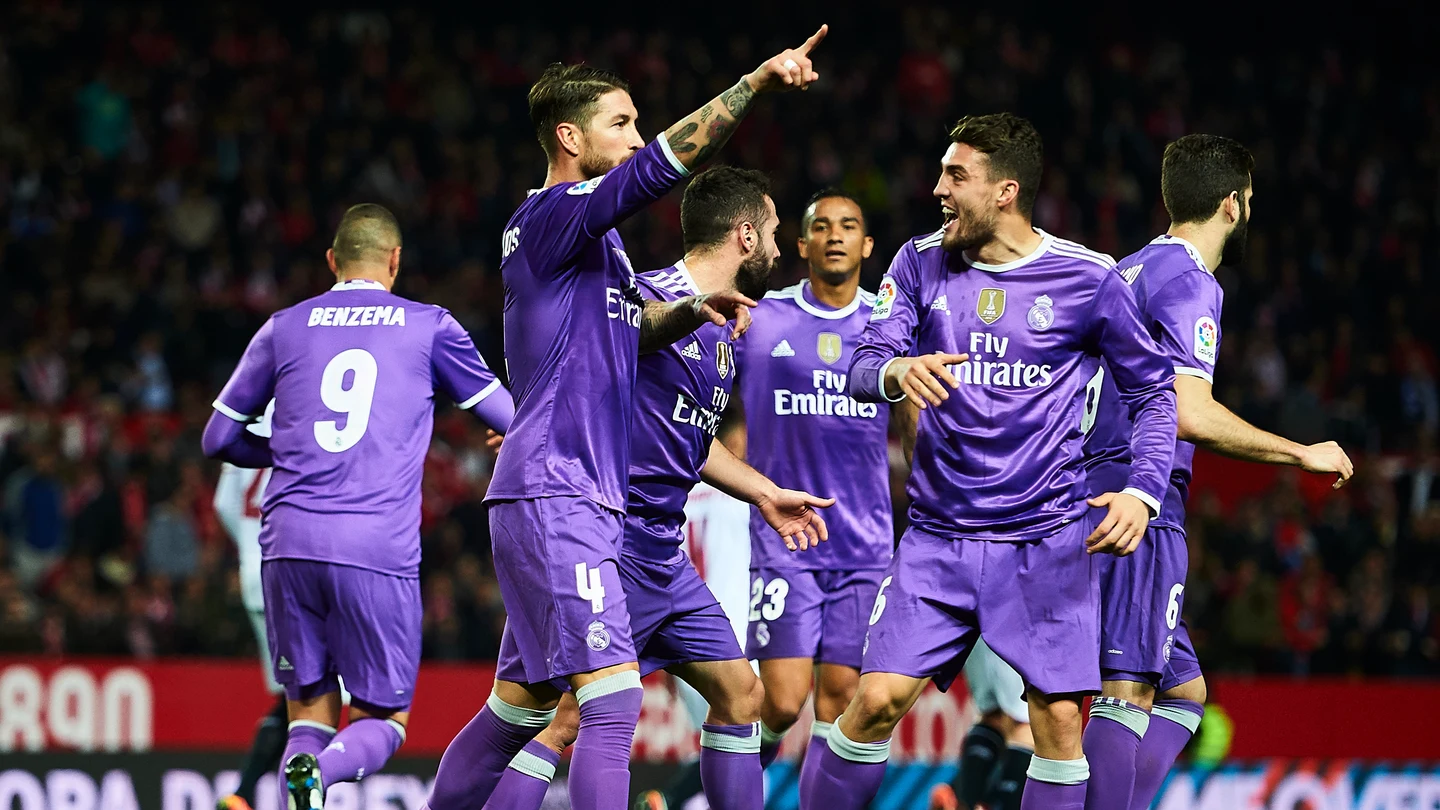 Ramos celebra un gol en el Sánchez Pizjuán Ramos celebra un gol en el Sánchez Pizjuán