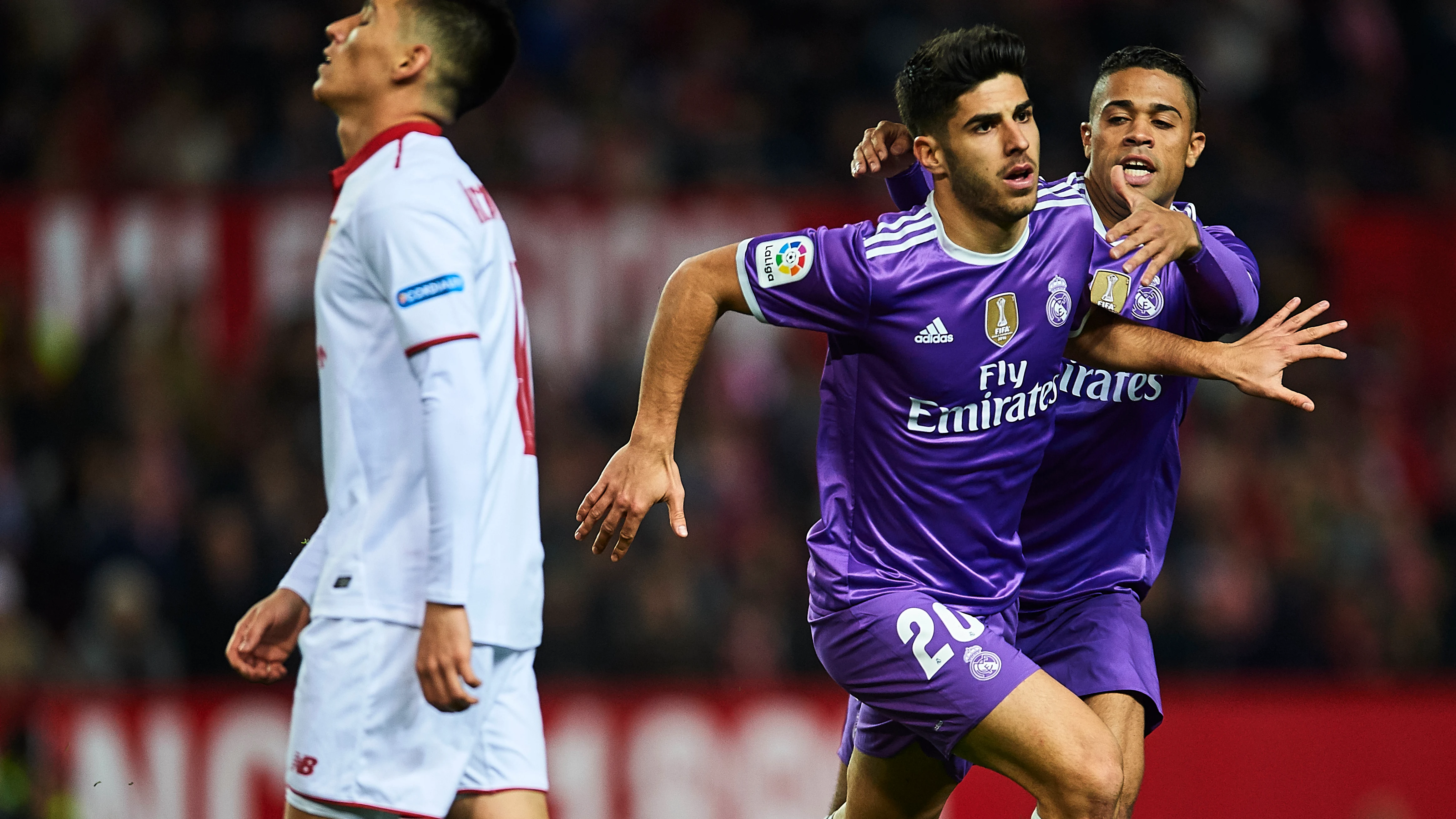 Asensio celebra su gol ante el Sevilla Asensio celebra su gol ante el Sevilla