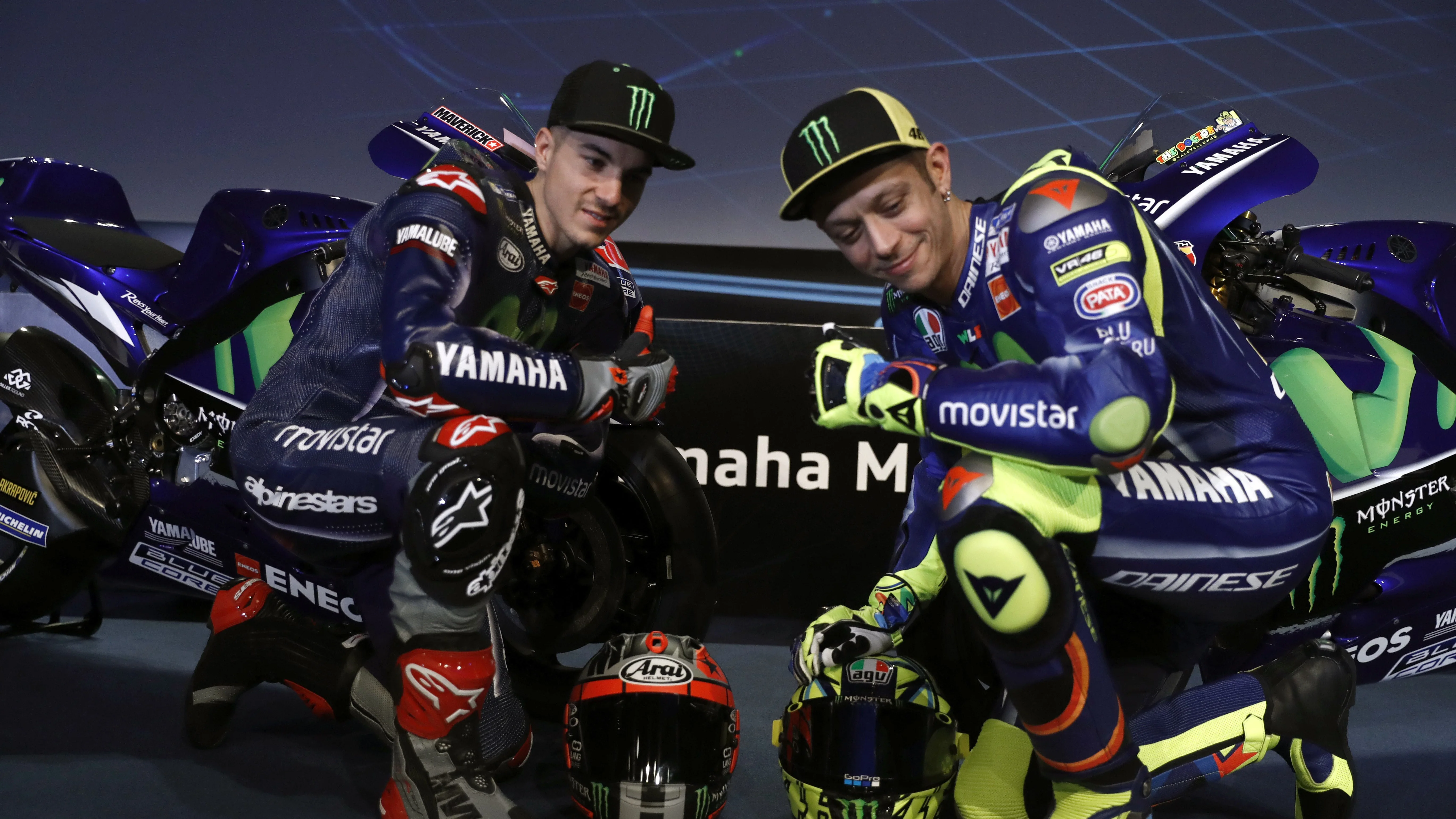 Valentino Rossi con Maverick Viñales Valentino Rossi con Maverick Viñales