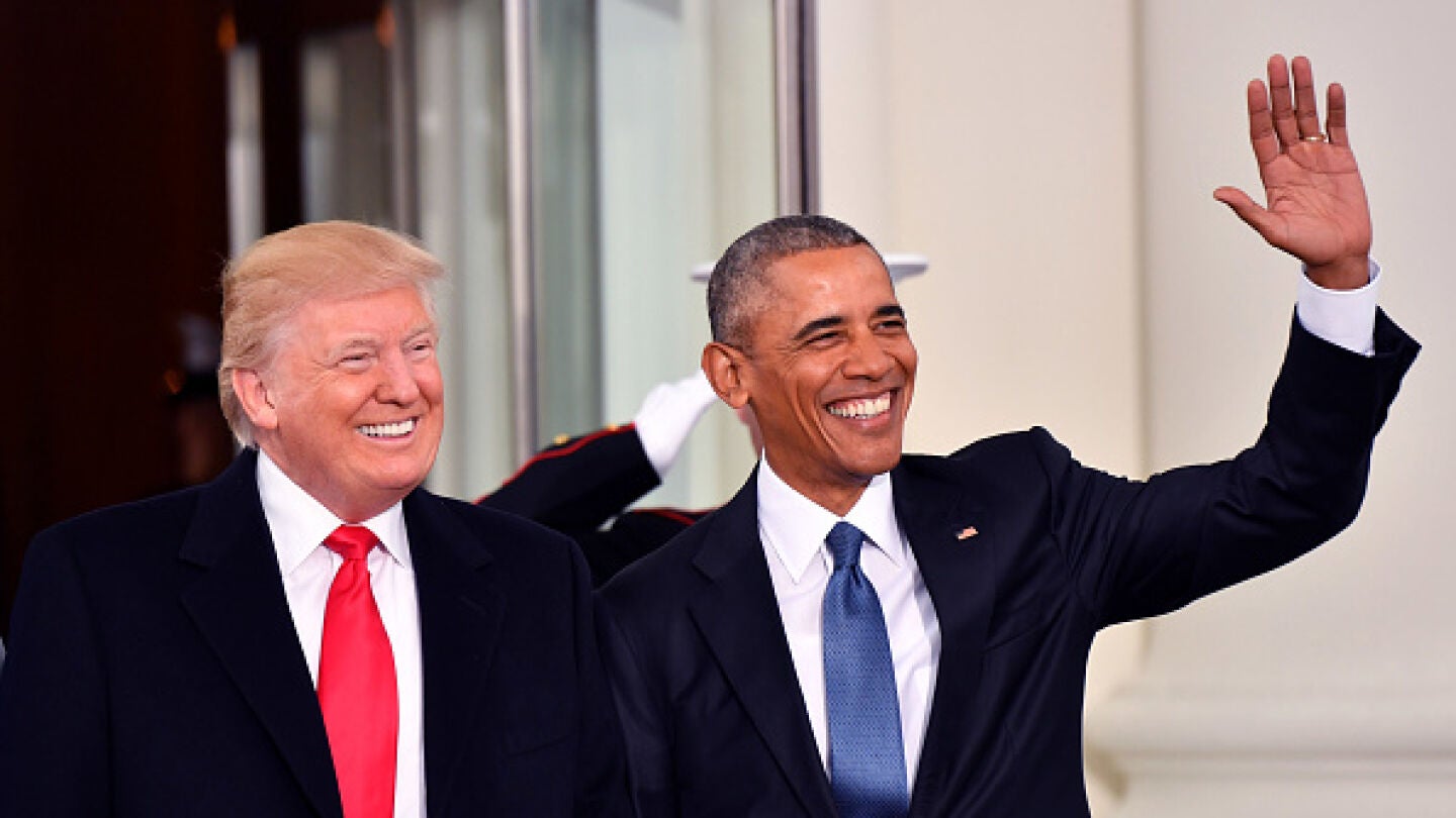 Donald Trump y Barack Obama
