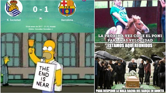 Los mejores 'memes' del Real Sociedad - FC Barcelona Los mejores 'memes' del Real Sociedad - FC Barcelona