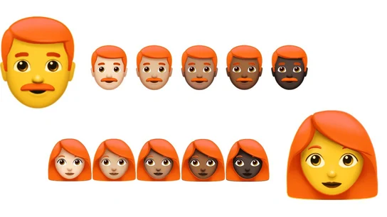 Emojis pelirrojos Emojis pelirrojos
