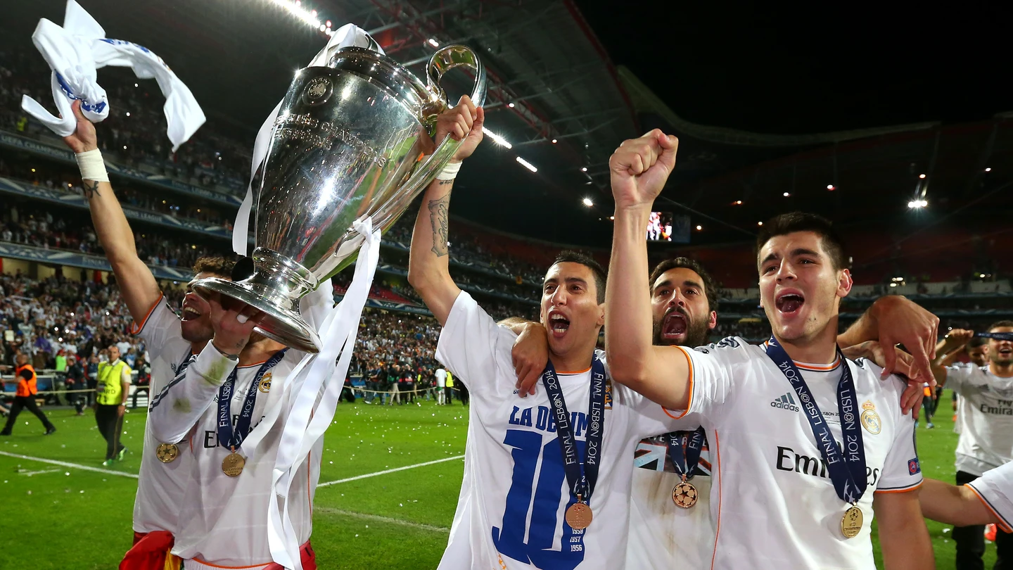 Los jugadores del Real Madrid celebran la consecución de la décima Champions League Los jugadores del Real Madrid celebran la consecución de la décima Champions League