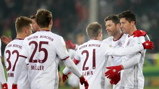 El Bayern celebrando uno de los goles El Bayern celebrando uno de los goles