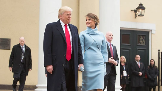 Donald Trump y su mujer, Melania Donald Trump y su mujer, Melania