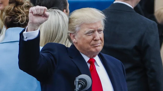 Donald Trump durante su jura como presidente de EEUU Donald Trump durante su jura como presidente de EEUU