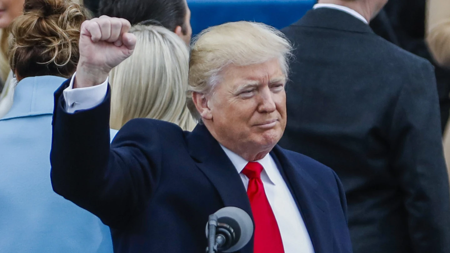 Donald Trump durante su jura como presidente de EEUU Donald Trump durante su jura como presidente de EEUU