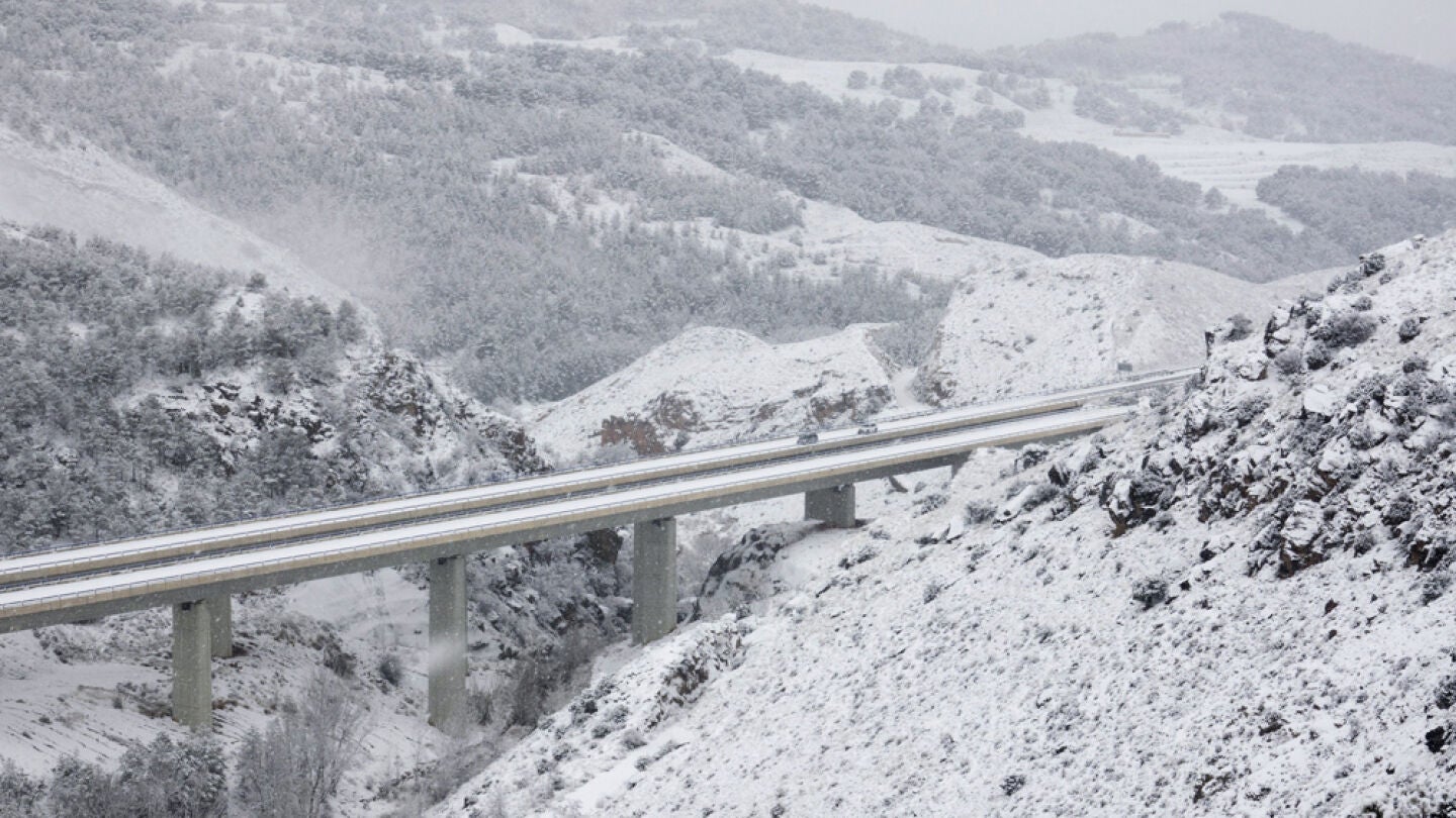 La A3 cubierta de Nieve
