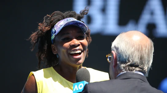Venus Williams, después de un partido del Open de Australia Venus Williams, después de un partido del Open de Australia