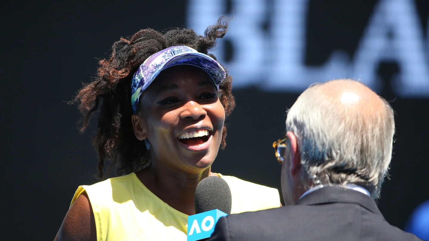 Venus Williams, después de un partido del Open de Australia Venus Williams, después de un partido del Open de Australia