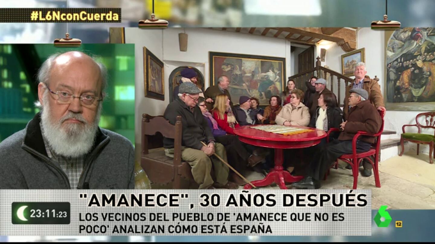 Frame 175.461911 de: 'Amanece que no es poco', 30 a&ntilde;os despu&eacute;s: "Si baja la pensi&oacute;n nos vamos todos a la ruina total"