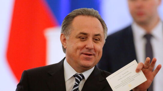 Vitaly Mutko, durante un acto