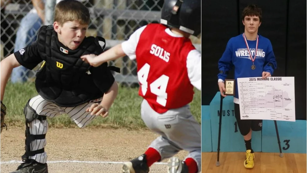 Adam Bender, el joven que lleva desde los ocho años jugando al béisbol con una pierna