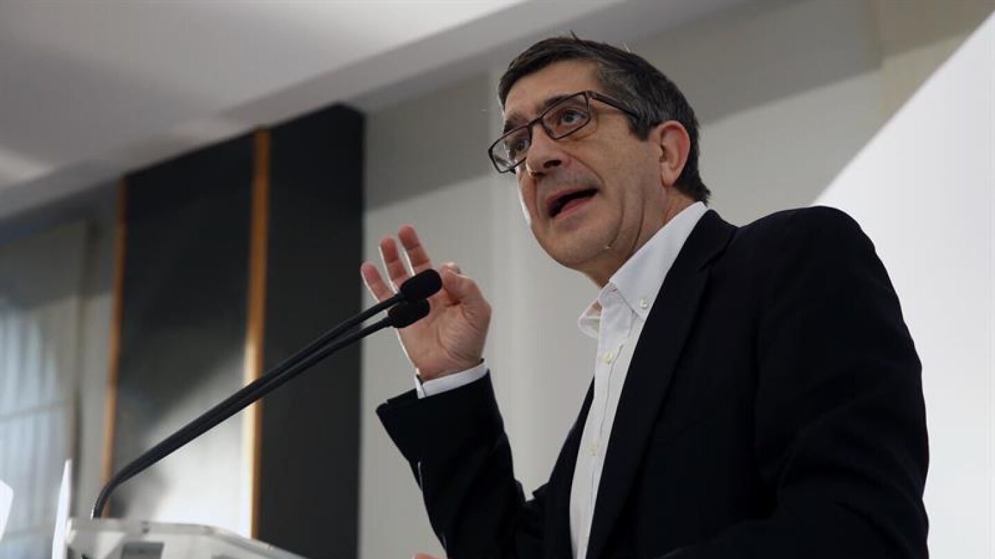 Patxi L&oacute;pez, en un acto en Portugalete