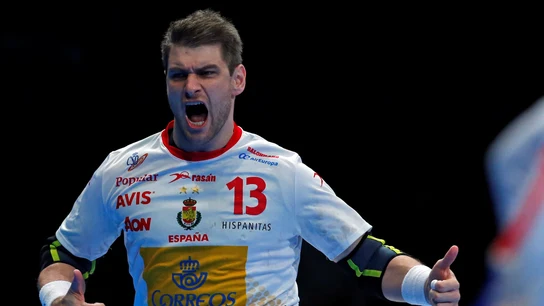 Julen Aguinagalde, durante el partido contra Brasil Julen Aguinagalde, durante el partido contra Brasil