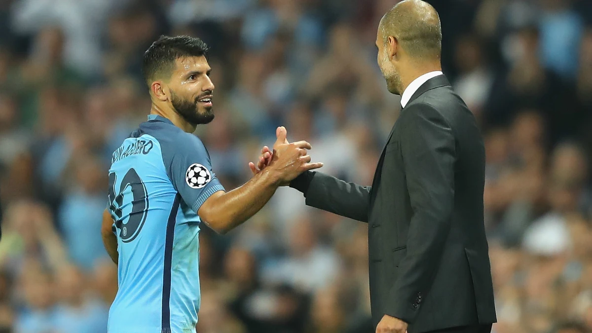 Agüero, con Guardiola