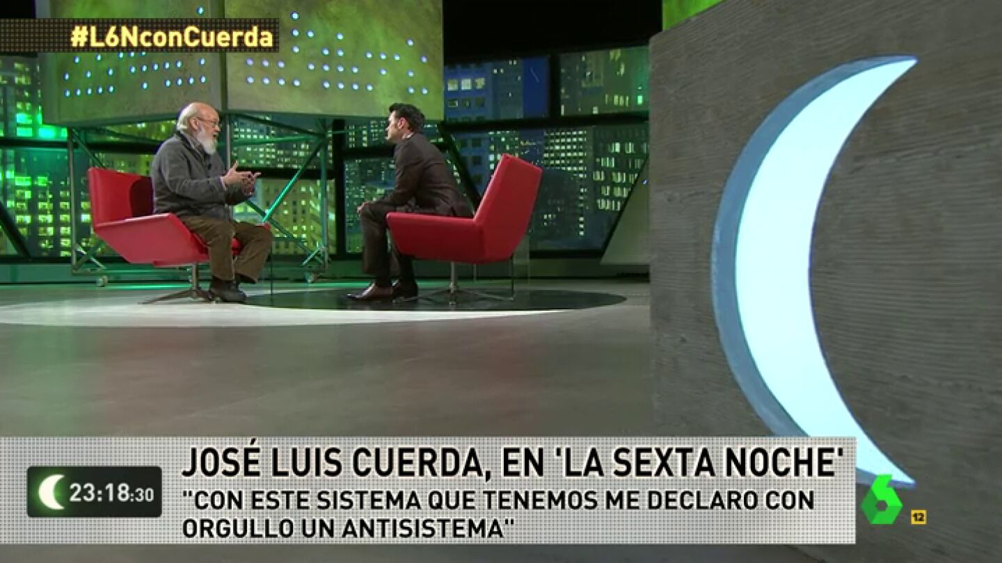 Frame 65.584295 de: Jos&eacute; Luis Cuerda: "Con este sistema que considero genocida, yo me declaro antisistema"
