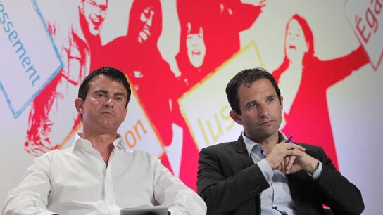 Manuel Valls y Benoit Hamon, en una imagen de archivo