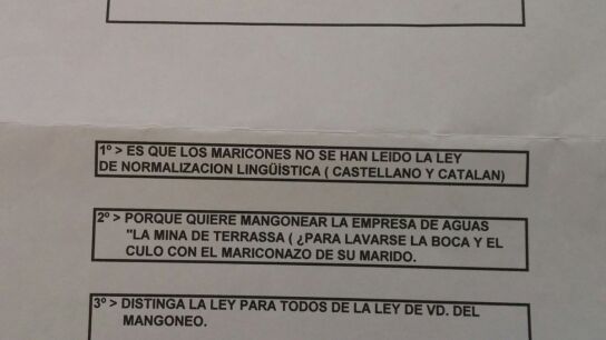 Insultos hom&oacute;fobos al alcalde de Terrassa