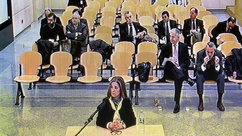 Rosalía Iglesias en el juicio de Gürtel