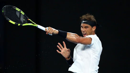 Nadal, en el partido contra Monfils
