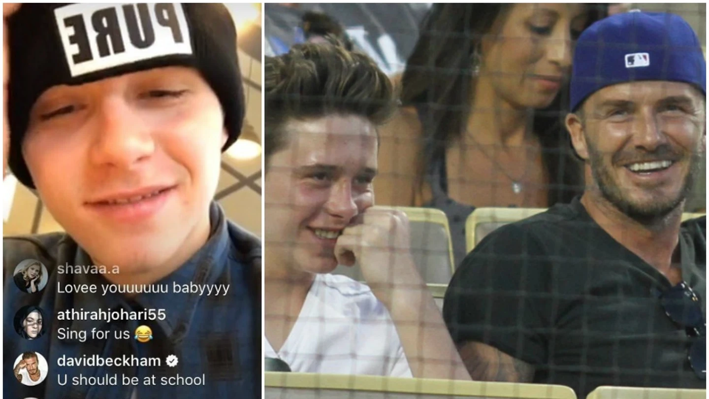El mensaje de Beckham a su hijo en Instagram El mensaje de Beckham a su hijo en Instagram