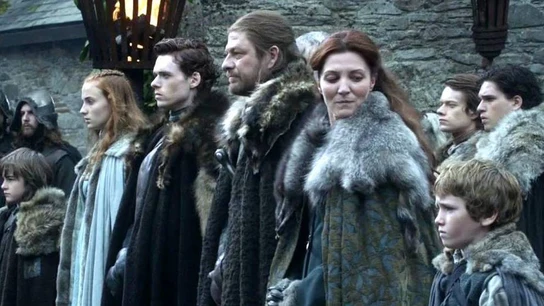 La familia Stark en la primera temporada de 'Juego de Tronos' La familia Stark en 'Juego de Tronos'