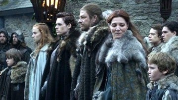 La familia Stark en la primera temporada de 'Juego de Tronos'