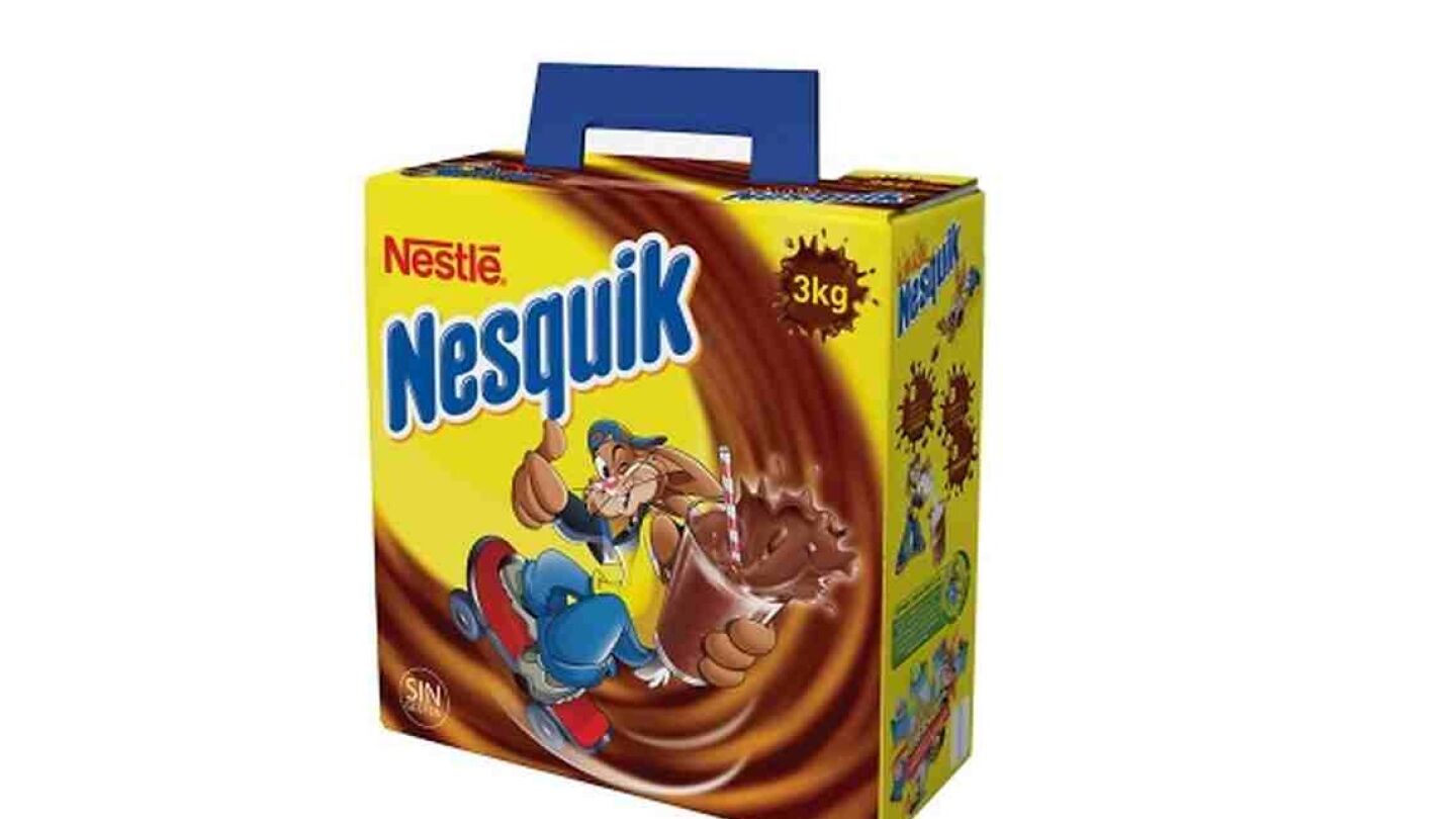Una caja de Nesquik