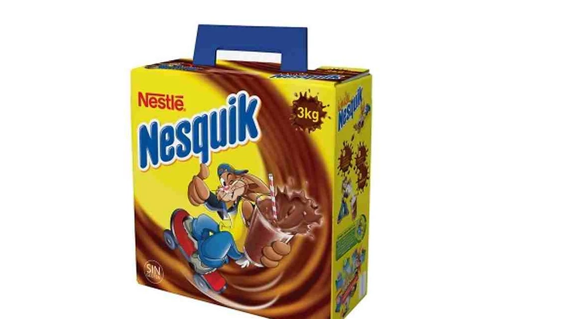 Una caja de Nesquik