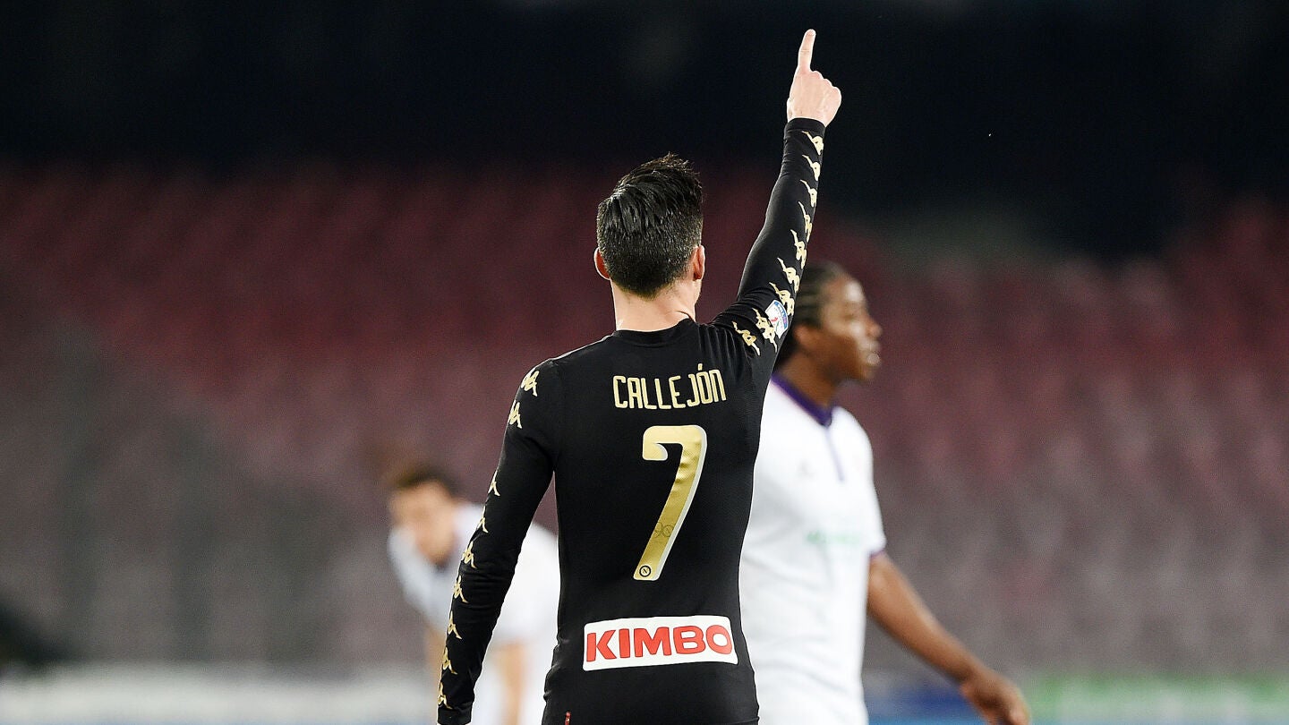 Jos&eacute; Callej&oacute;n celebra su gol en la Copa Italia 