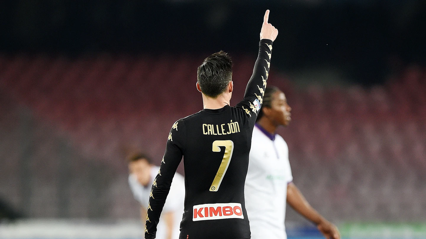 José Callejón celebra su gol en la Copa Italia José Callejón celebra su gol en la Copa Italia