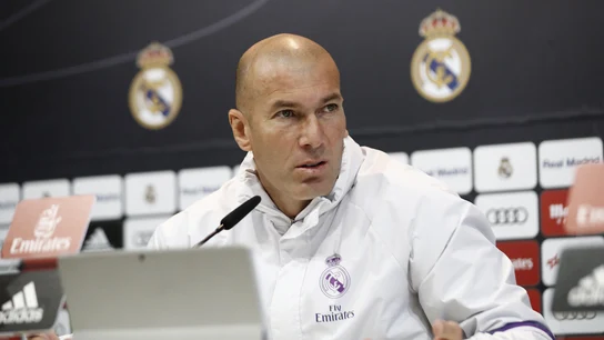 Zidane, en rueda de prensa Zidane, en rueda de prensa