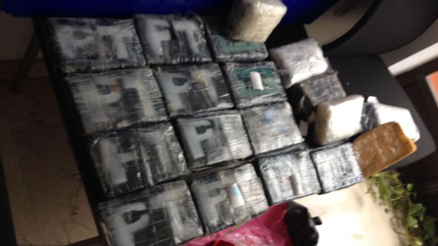 Coca&iacute;na encontrada en D&eacute;nia