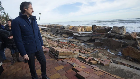 Destrozos en Almenara por el temporal marítimo Destrozos en Almenara por el temporal marítimo