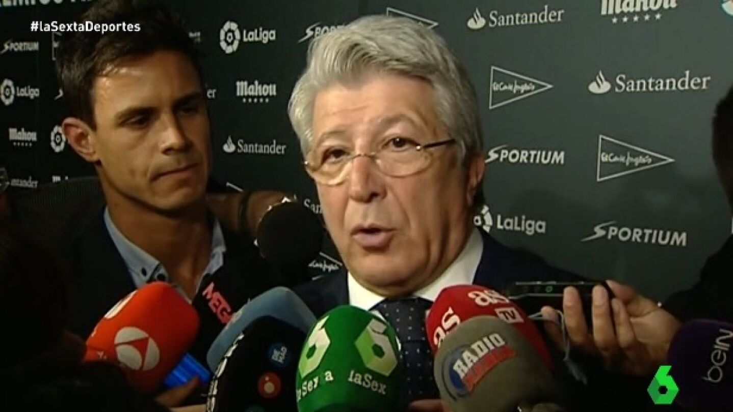 Enrique Cerezo, presidente del Atl&eacute;tico de Madrid