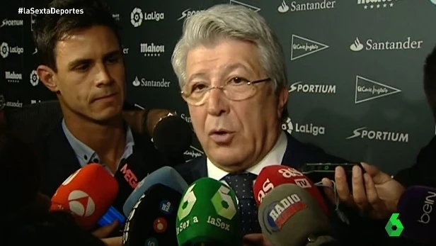 Enrique Cerezo, presidente del Atl&eacute;tico de Madrid