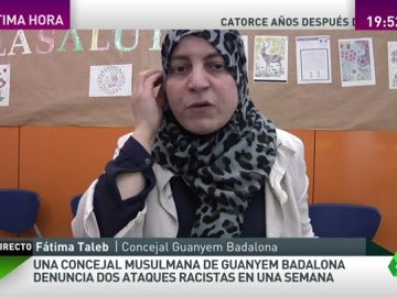 Frame 119.752881 de: Fátima Taleb, concejal víctima de ataques racistas: "Los hago público porque muchos otros también los sufren" Frame 119.752881 de: Fátima Taleb, concejal víctima de ataques racistas: "Los hago público porque muchos otros también los sufren"