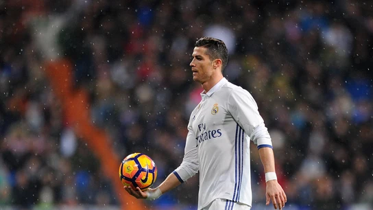 Cristiano Ronaldo, durante el partido ante la Real Sociedad Cristiano Ronaldo, durante el partido ante la Real Sociedad