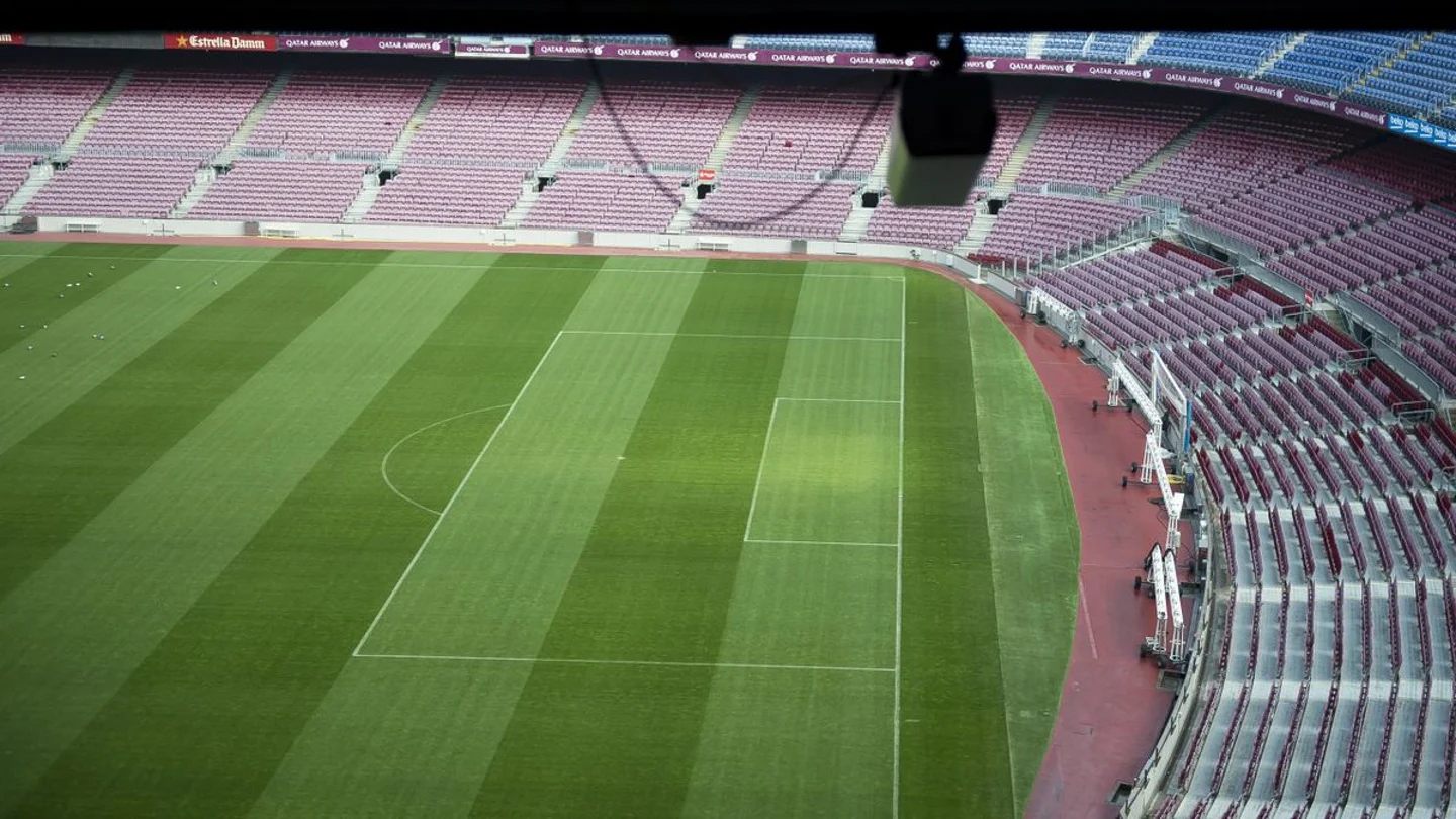 Cámara del 'Ojo de Halcón' en el Camp Nou Cámara del 'Ojo de Halcón' en el Camp Nou