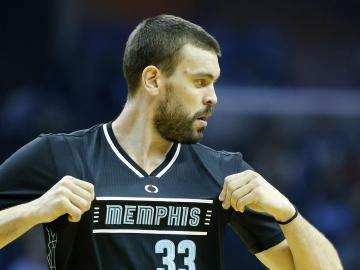 Marc Gasol, durante un partido con los Grizzlies Marc Gasol, durante un partido con los Grizzlies