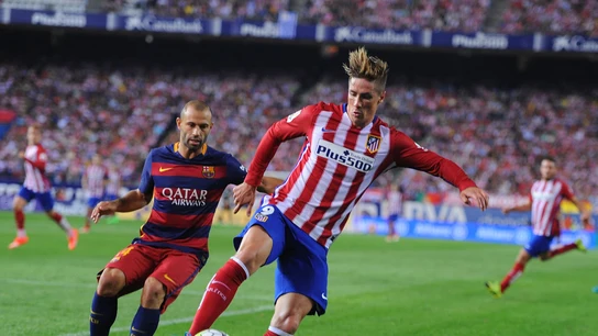 Fernando Torres, durante un partido contra el Barcelona Fernando Torres, durante un partido contra el Barcelona