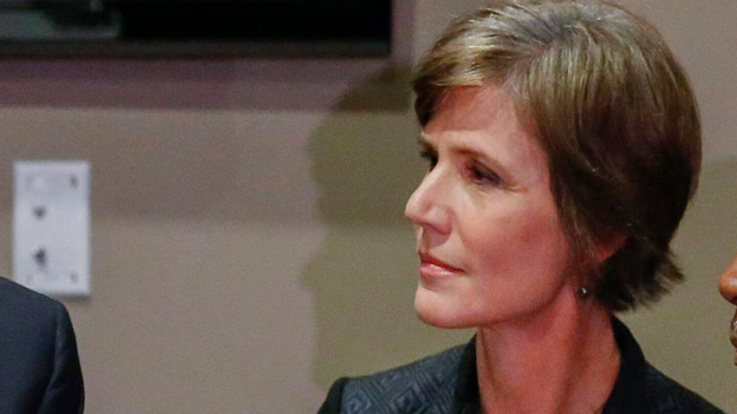  Sally Yates, exfiscal general de EEUU