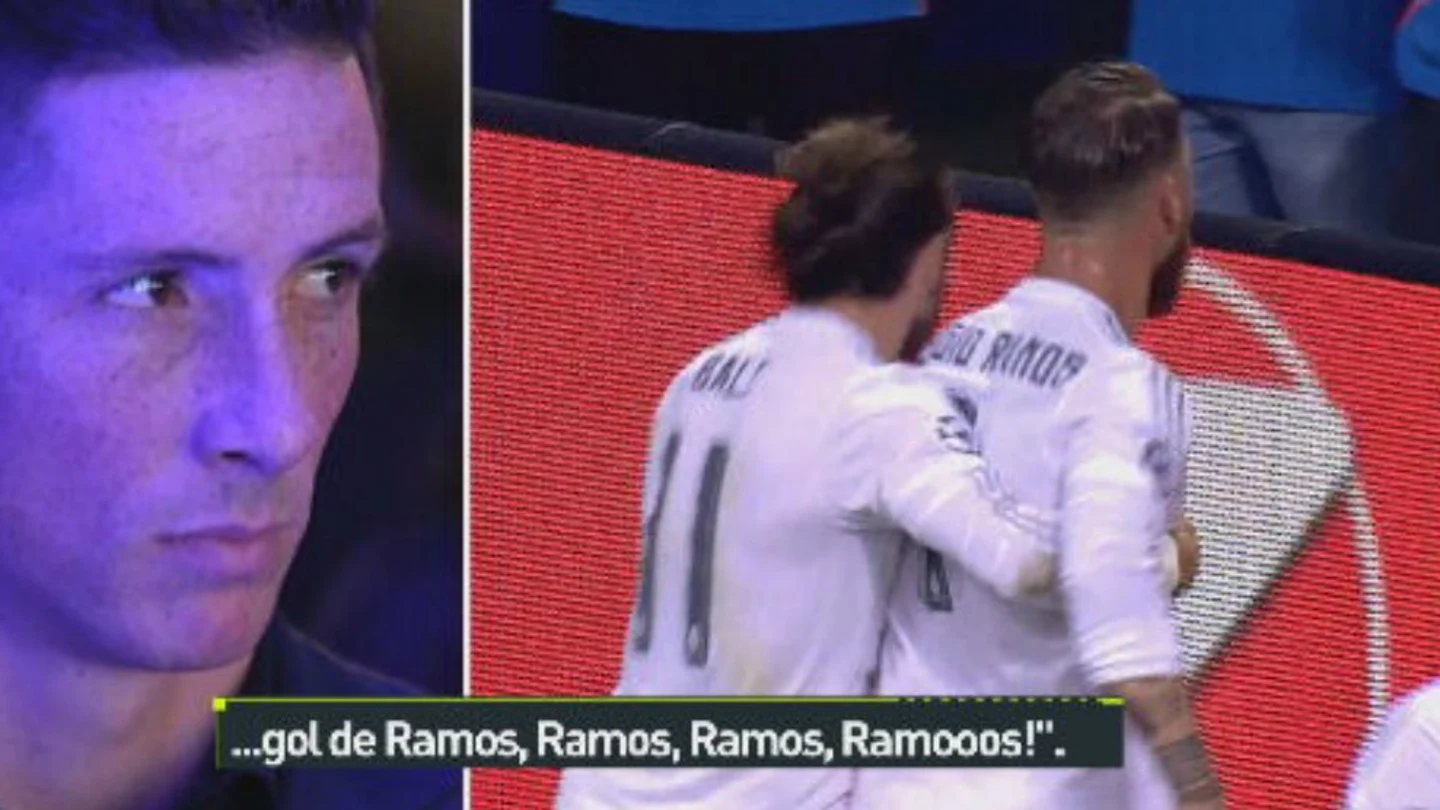 La cara de Torres al ver la final de Milán La cara de Torres al ver la final de Milán