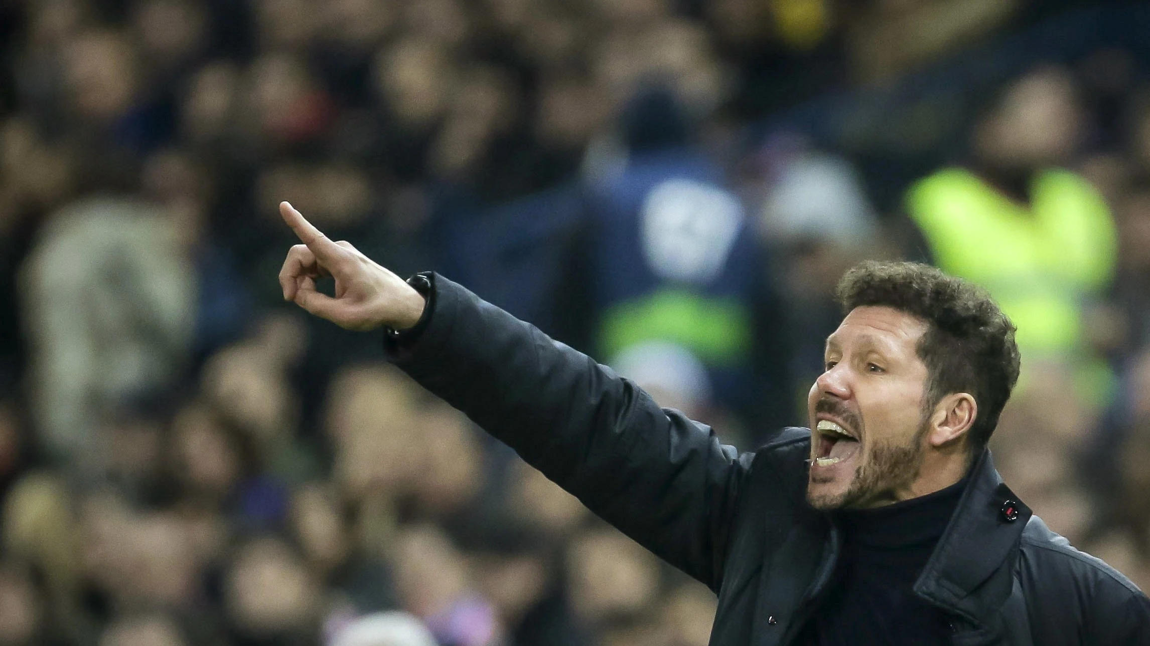 Simeone durante el partido